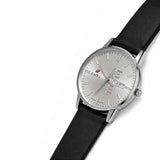 Excel Maroon Dial White Leather Watch EX-5140