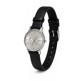 Excel Maroon Dial White Leather Watch EX-5140