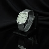 MASTER Square Dial Slim Steel Built Gray Watch